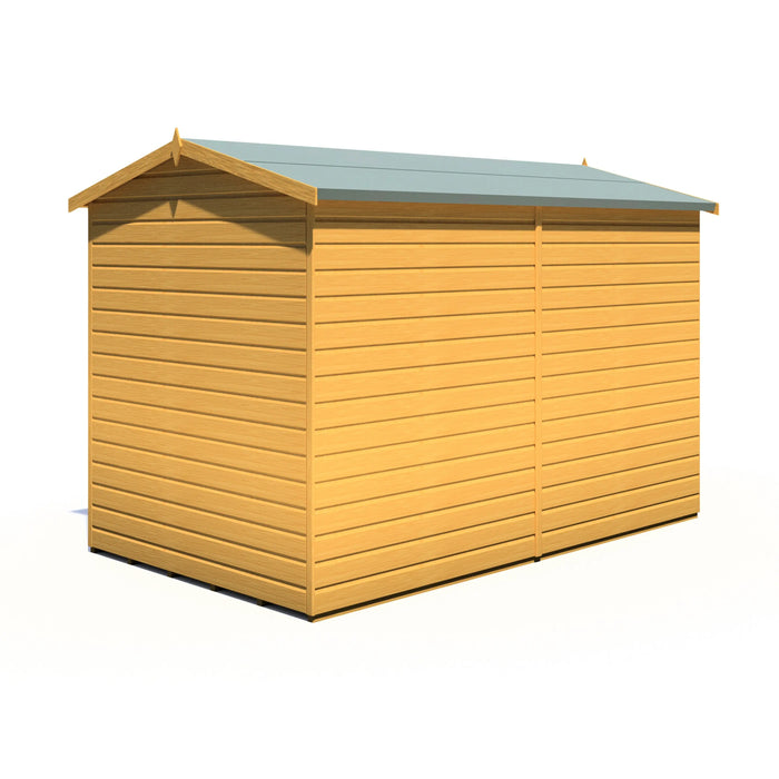 Lewis 10'x6' Single Door Shed Reverse Apex Style D - Chestnut Mill