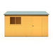 Lewis 12'x8' Single Door Shed Reverse Apex Style C - Chestnut Mill