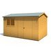 Lewis 12'x8' Single Door Shed Reverse Apex Style C - Chestnut Mill