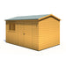 Lewis 12'x8' Single Door Shed Reverse Apex Style C - Chestnut Mill