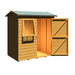 Lewis 6'x4' Single Door Shed Reverse Apex Style C - Chestnut Mill