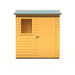 Lewis 6'x4' Single Door Shed Reverse Apex Style C - Chestnut Mill