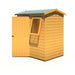 Lewis 6'x4' Single Door Shed Reverse Apex Style D - Chestnut Mill