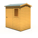 Lewis 6'x4' Single Door Shed Reverse Apex Style D - Chestnut Mill