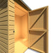 Lewis 6'x4' Single Door Shed Reverse Apex Style D - Chestnut Mill