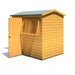 Lewis 7'x5' Single Door Shed Reverse Apex Style D - Chestnut Mill