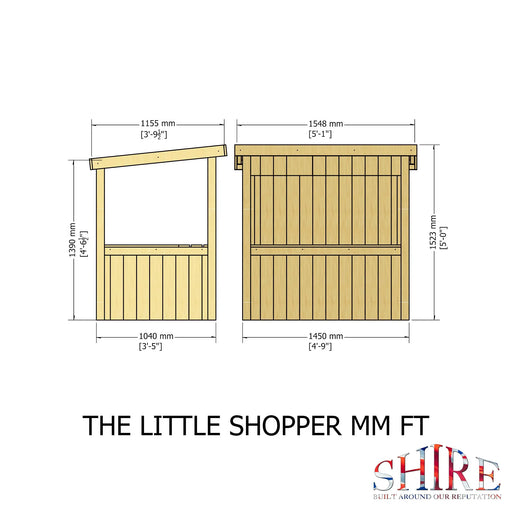 Little Shopper Playhouse - 5'x3' - Chestnut Mill