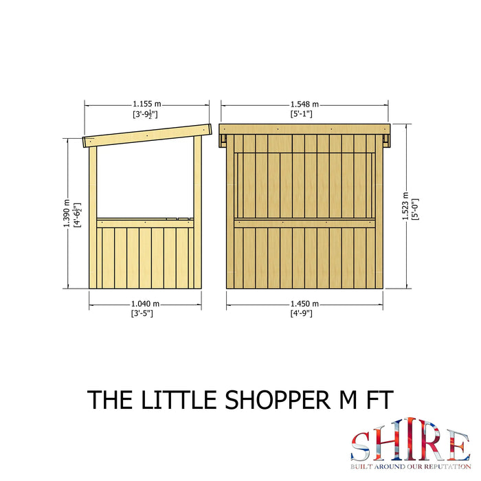 Little Shopper Playhouse - 5'x3' - Chestnut Mill