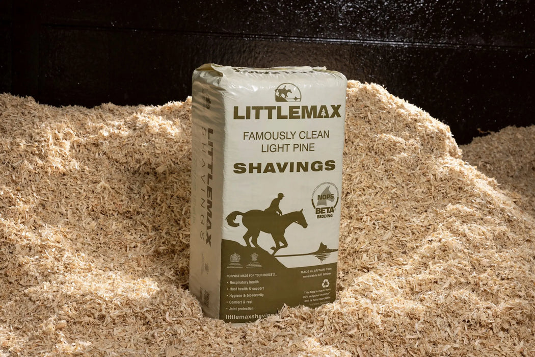 Littlemax Small Flake Dust Free Shavings - Horse Bedding - 20kg - Chestnut Mill