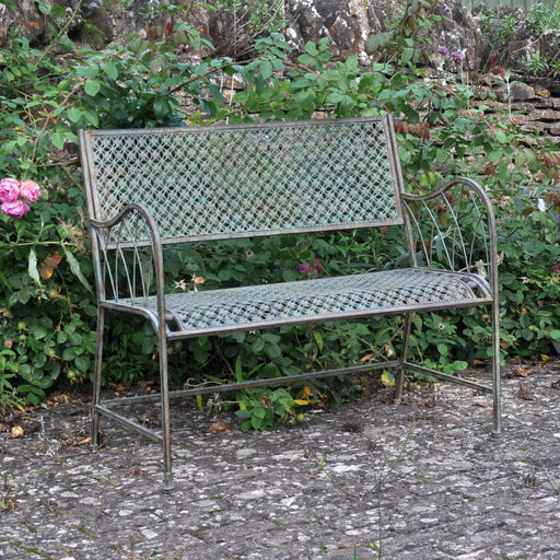 MARLBOROUGH BENCH - Antique Green Rust - Chestnut Mill