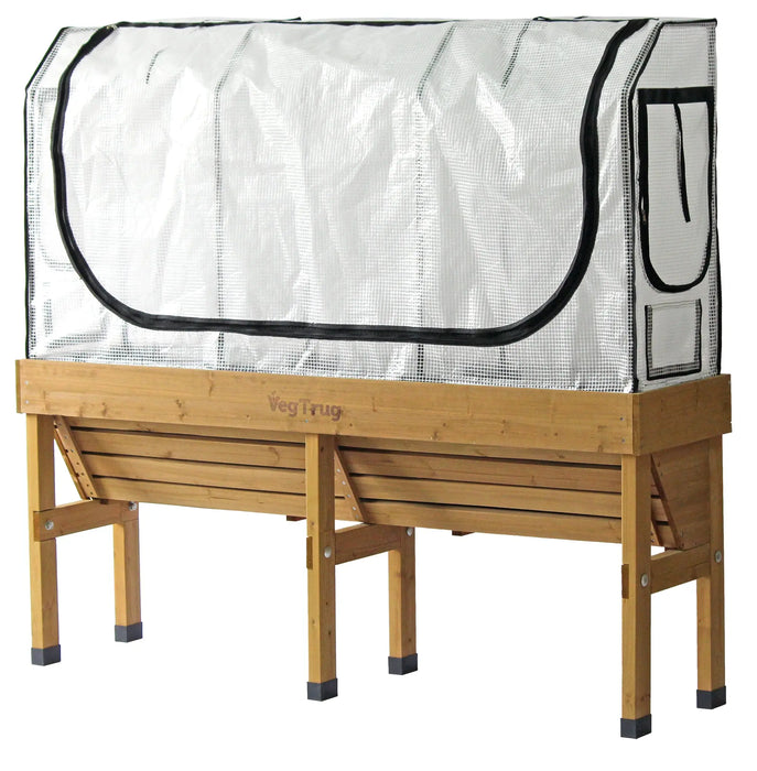 Medium WallHugger Greenhouse Frame & Multi Cover Set - Chestnut Mill