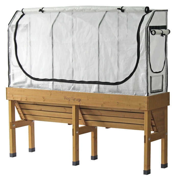 Medium WallHugger Greenhouse Frame & Multi Cover Set - Chestnut Mill