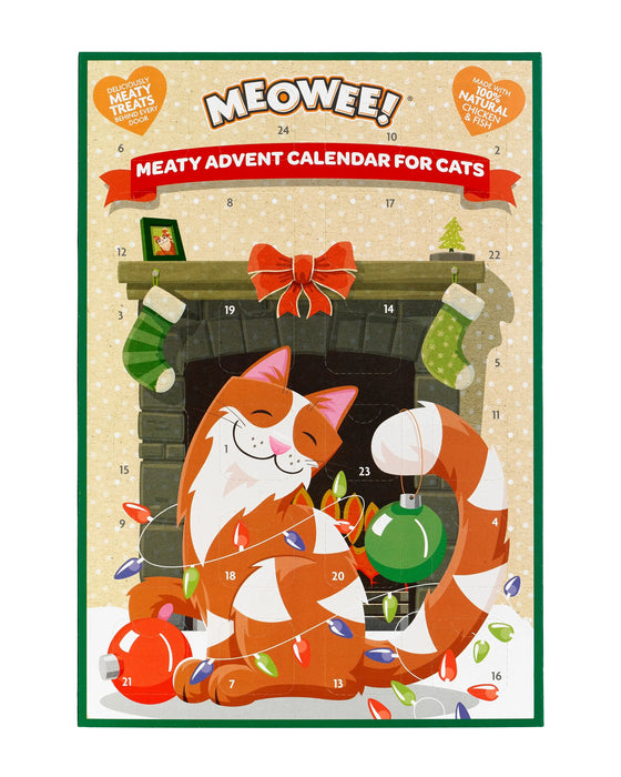 Meowee! Christmas Cat Treat Advent Calendar - DECEMBER SPECIAL OFFER - 4% OFF Meowee!