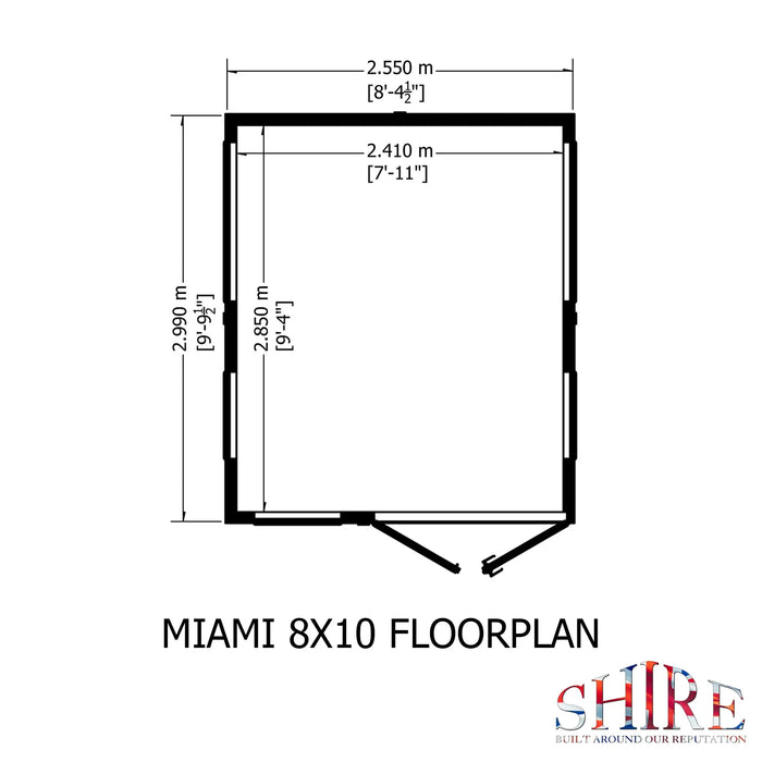 Miami Summerhouse Matching - 8'x10' - Chestnut Mill