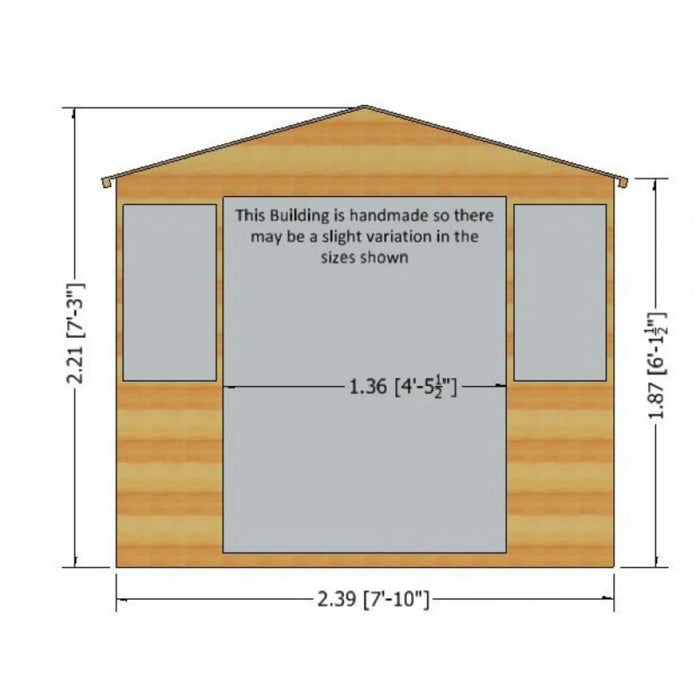 Milton Summerhouse 8' x 8' - Chestnut Mill