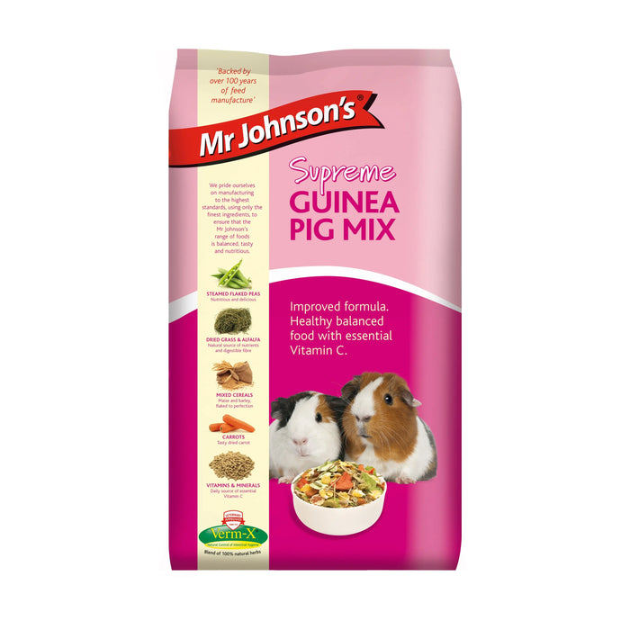 Mr Johnsons Supreme Guinea Pig Mix - Various Sizes - Chestnut Mill