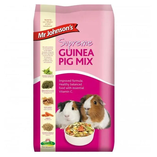 Mr Johnsons Supreme Guinea Pig Mix - Various Sizes - Chestnut Mill