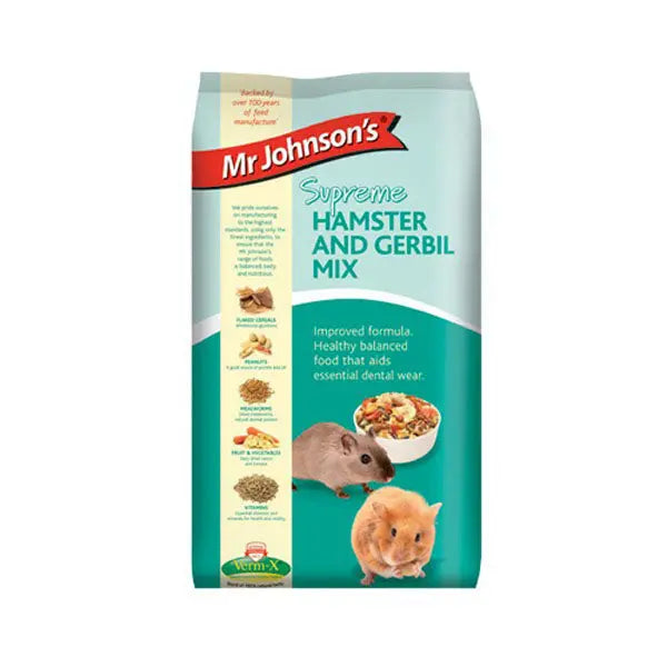 Mr Johnsons Supreme Hamster & Gerbil Mix - Chestnut Mill