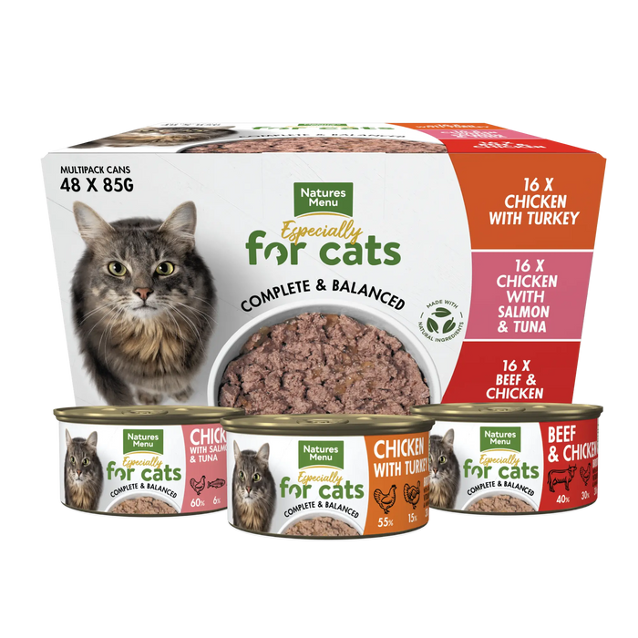 Natures Menu Cat Multipack Tins - 48x 85g - Chestnut Mill