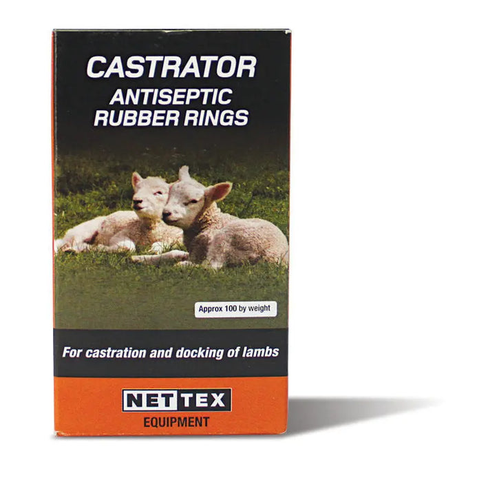 Net-Tex Lamb Castration Rings 100 Box - Chestnut Mill