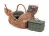 OVAL 4 PERSON GREEN TWEED HAMPER - Chestnut Mill