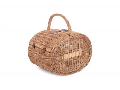 OVAL 4 PERSON GREEN TWEED HAMPER - Chestnut Mill