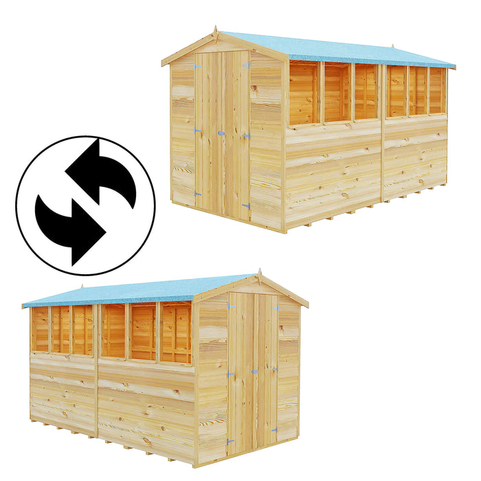 10' x 6' Garden Value - Overlap Double Door Shed