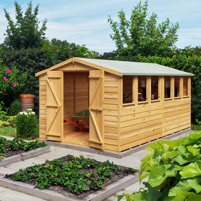 12' x 8' Garden Value - Overlap Double Door Shed