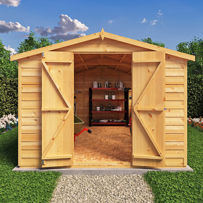 12' x 8' Garden Value - Overlap Double Door Shed