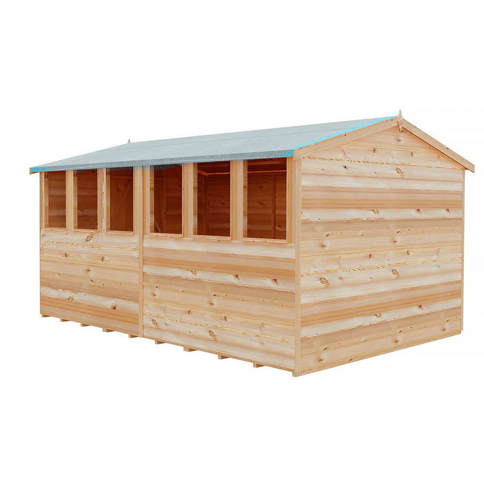 12' x 8' Garden Value - Overlap Double Door Shed