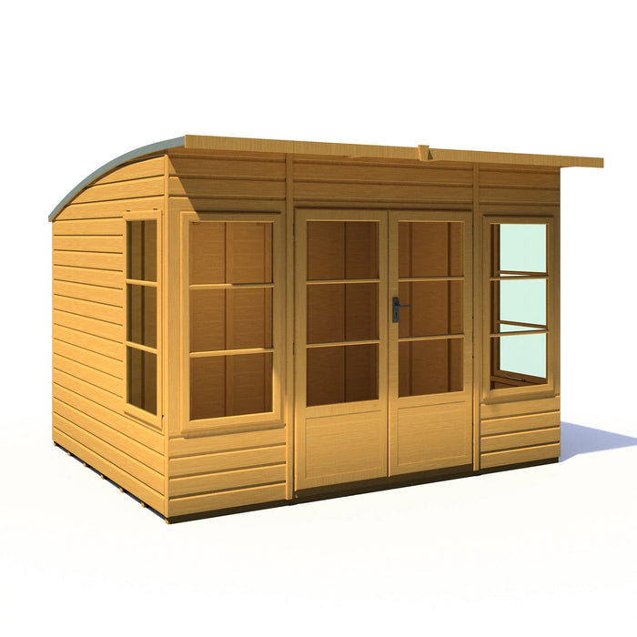 Orchid Summe Summerhouse Shiplap Right Hand Door - 10'x8' - Chestnut Mill