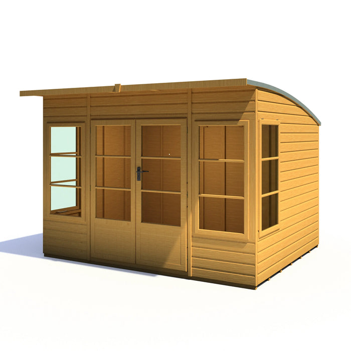 Orchid Summe Summerhouse Shiplap Right Hand Door - 10'x8' - Chestnut Mill