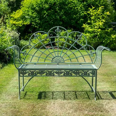 PEACOCK BENCH - VINTAGE GREEN - Chestnut Mill