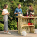 FOLDING GARDEN BAR / POTTING TABLE - Chestnut Mill