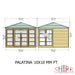 Palatina Summerhouse Shiplap - 10' x 10' - Chestnut Mill