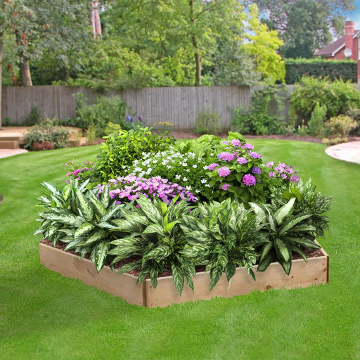 Pentagonal Raised Bed 15 cm High, 90cm each side - Chestnut Mill