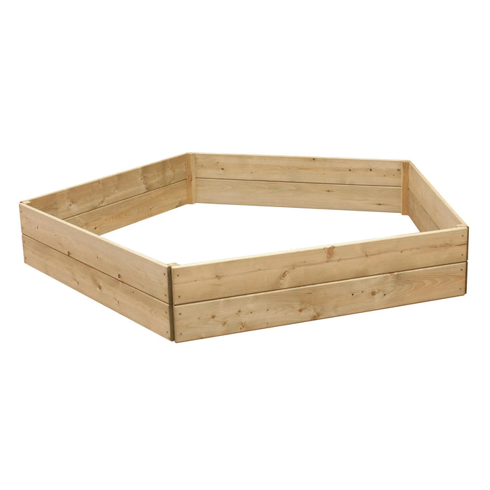 Pentagonal Raised Bed 30 cm High, 120cm each side - Chestnut Mill