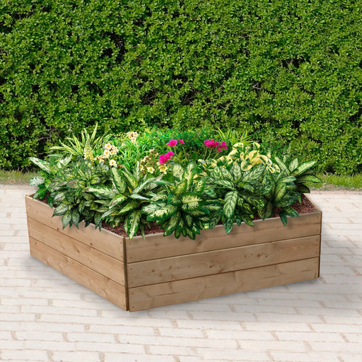 Pentagonal Raised Bed 45 cm High, 120cm each side - Chestnut Mill