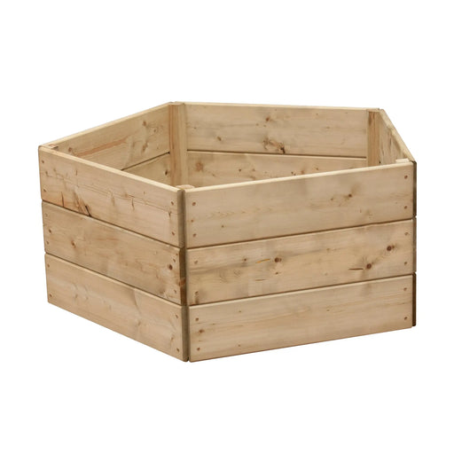 Pentagonal Raised Bed 45 cm High, 60cm each side - Chestnut Mill