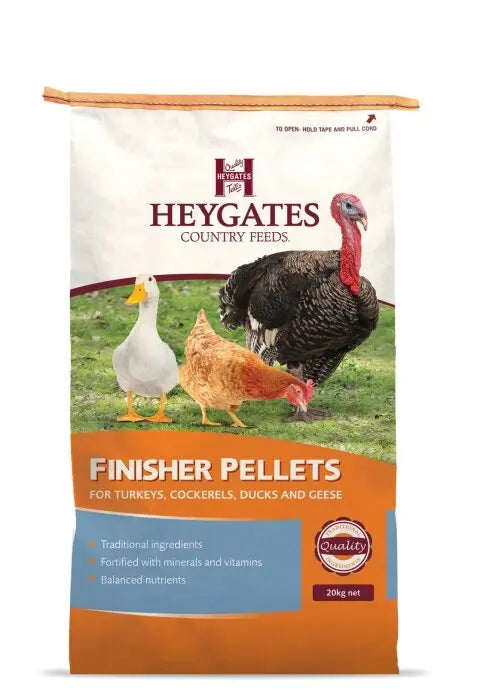 Heygates Turkey/Poultry Finisher Pellets - 20 kg - Chestnut Mill