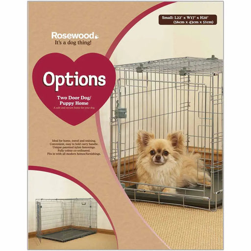 Rosewood Options Dog/Pup Home 2 Door - Various Sizes - Chestnut Mill