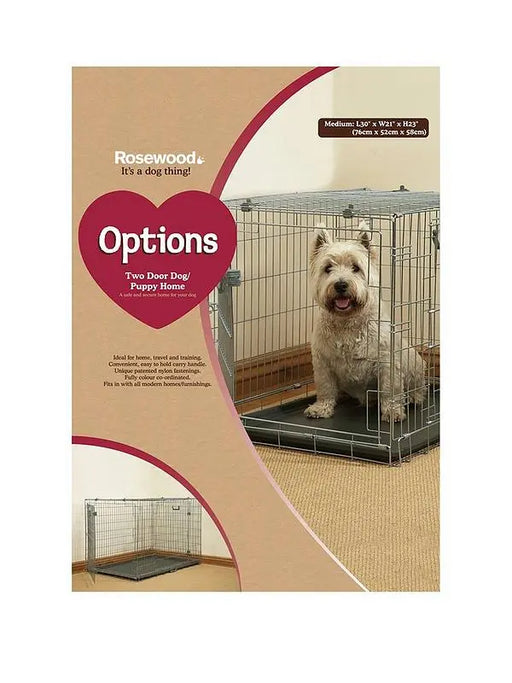 Rosewood Options Dog/Pup Home 2 Door - Various Sizes - Chestnut Mill