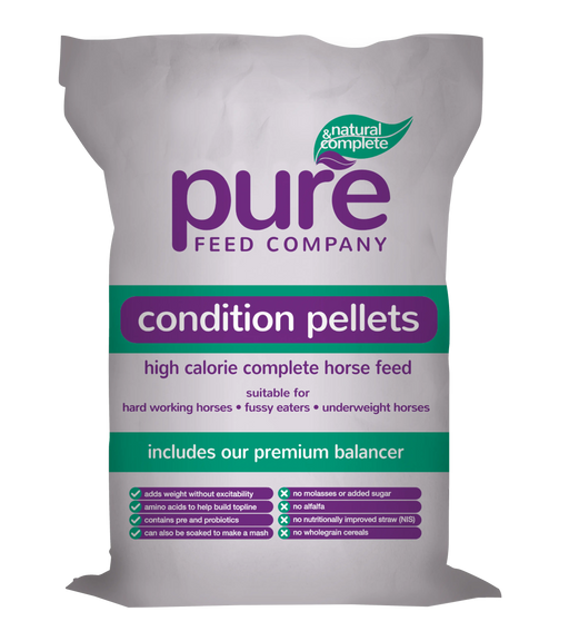 Pure Feed Company Pure Condition Pellets 15kg - Chestnut Mill