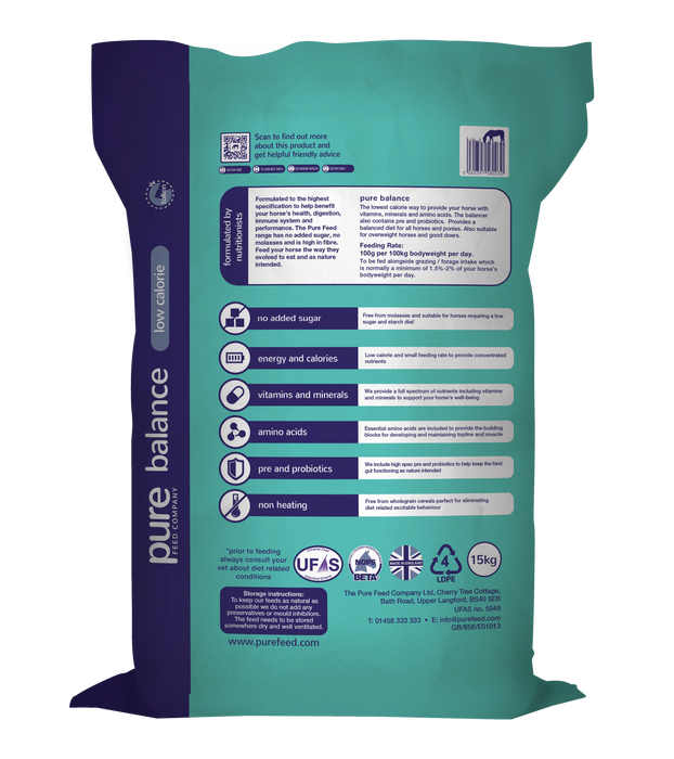 Pure Feed Pure Balance 15kg - Chestnut Mill