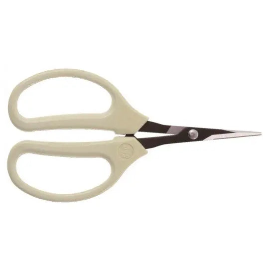 GRAPE PICKING SCISSORS -  THIN ANGLED BLACK STEEL BLADE -  SOFTBOW COMFORT GRIPS -  L/R HANDED - Chestnut Mill