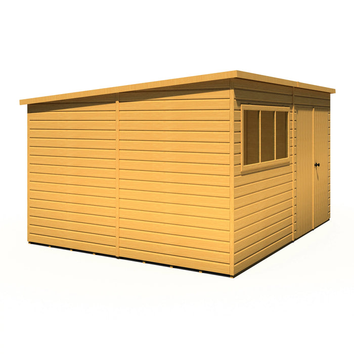 Ranger 12'x10' Double Door Shiplap Shed - Chestnut Mill