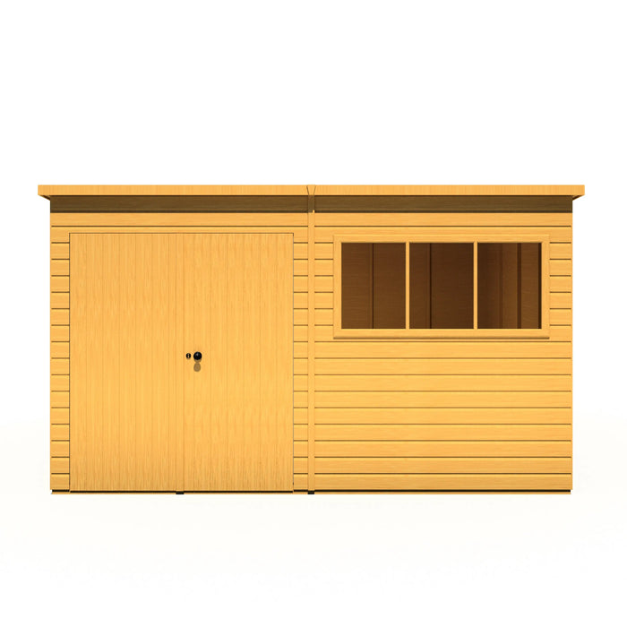 Ranger 12'x10' Double Door Shiplap Shed - Chestnut Mill