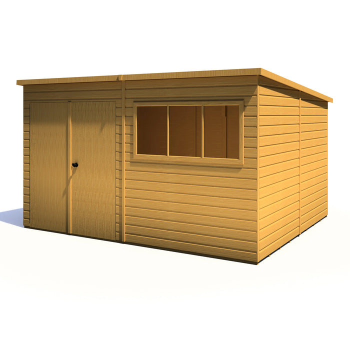 Ranger 12'x10' Double Door Shiplap Shed - Chestnut Mill