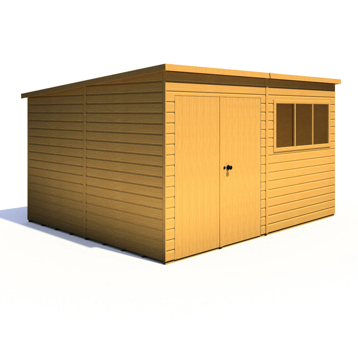 Ranger 12'x10' Double Door Shiplap Shed - Chestnut Mill