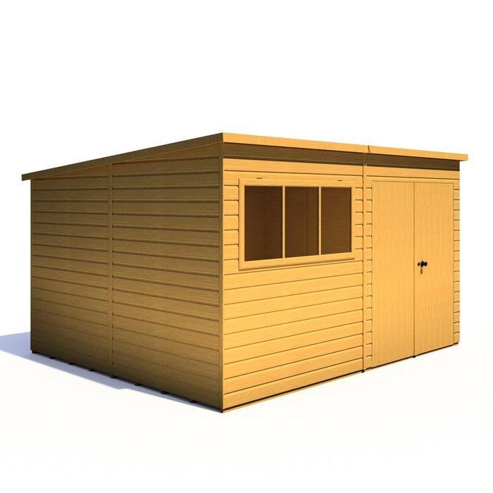 Ranger 12'x10' Double Door Shiplap Shed - Chestnut Mill